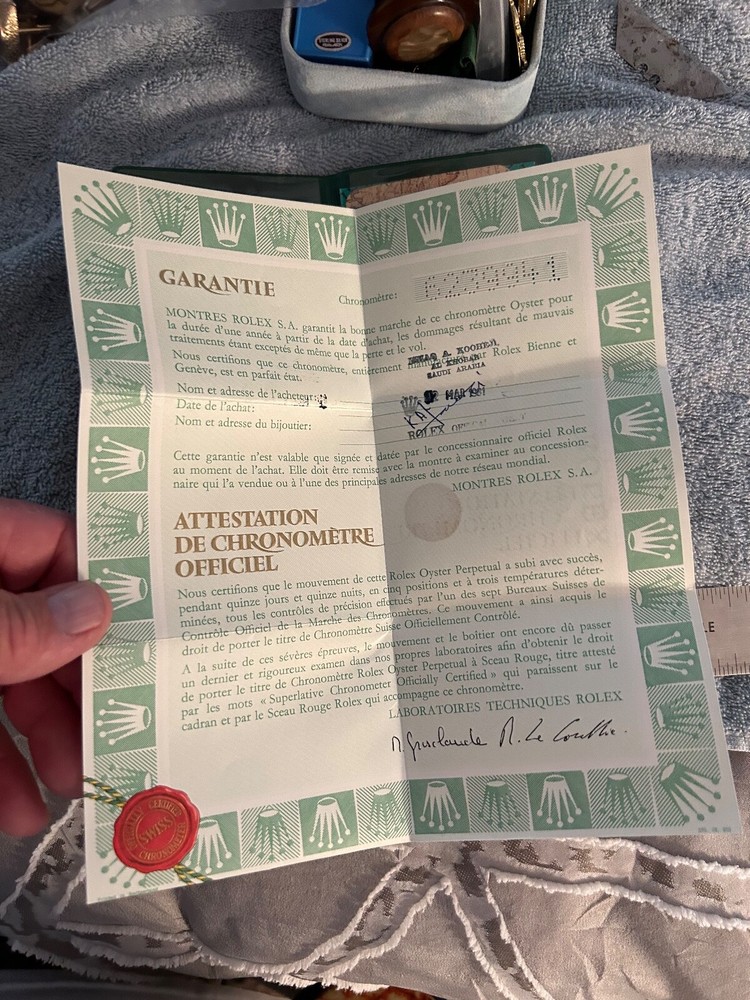 Vintage Rolex Booklet Geneve
