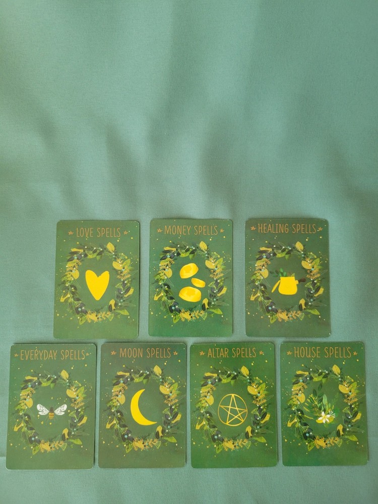 The Practical Witch's Spell Deck Oracle Cards 100 Spells Wicca Pagan Boxed Set