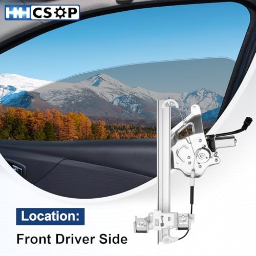 Front Left Driver Side Power Window Regulator with Motor Assembly Replacement