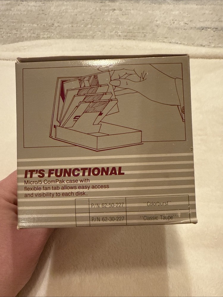 New In Box Floppy Disk Cube, Color Coder Library Case. Set Of 5