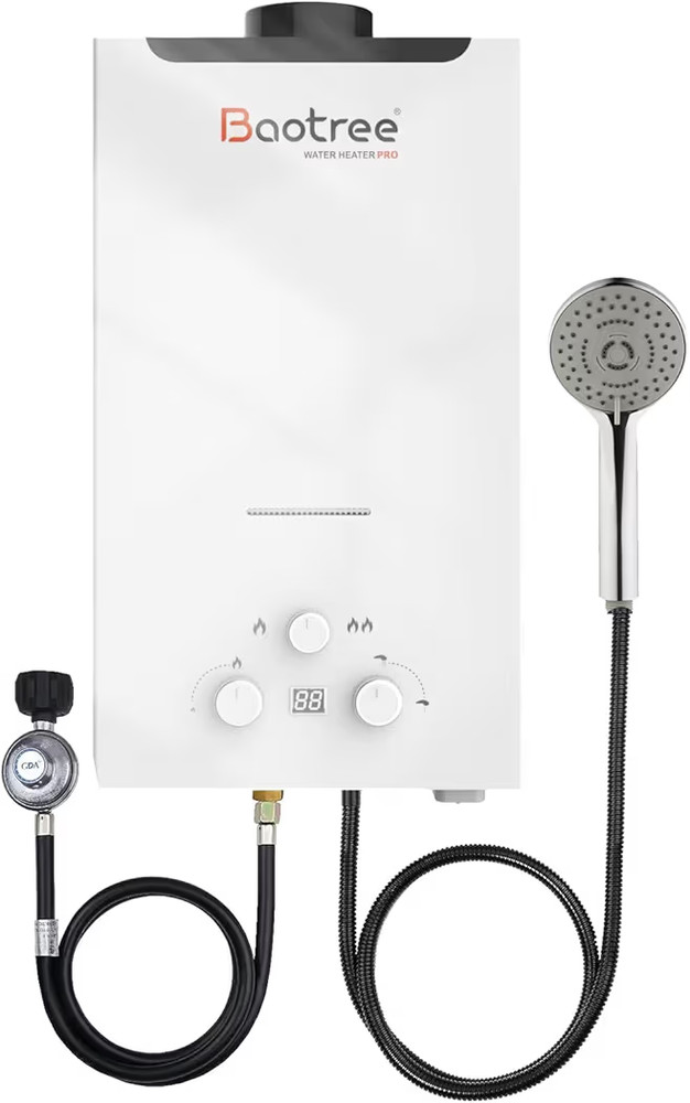 18L Tankless Water Heater Propane, RV Water Heater with Digital Display