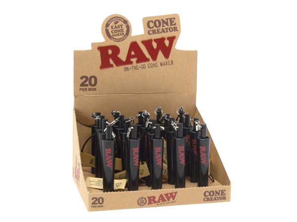 2O RAW Rolling Papers Cone Creator on the go cone maker tool 1 Box