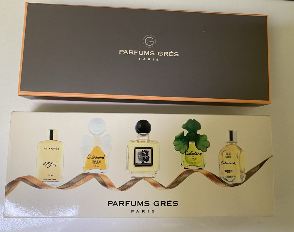 VTG Parfums Gres Mini set Alix,Cabochard,eau de gres,Cabotine,Cabochard 1996