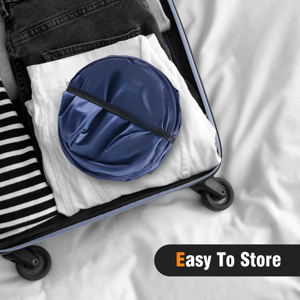 Pop up Foldable Laundry Basket, Mesh Laundry Hamper with Reinforced Handles for