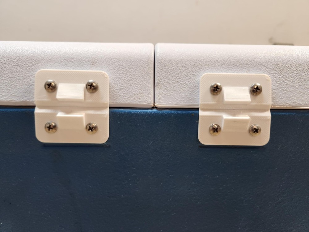 Replacement Hinges for a Rubbermaid Cooler