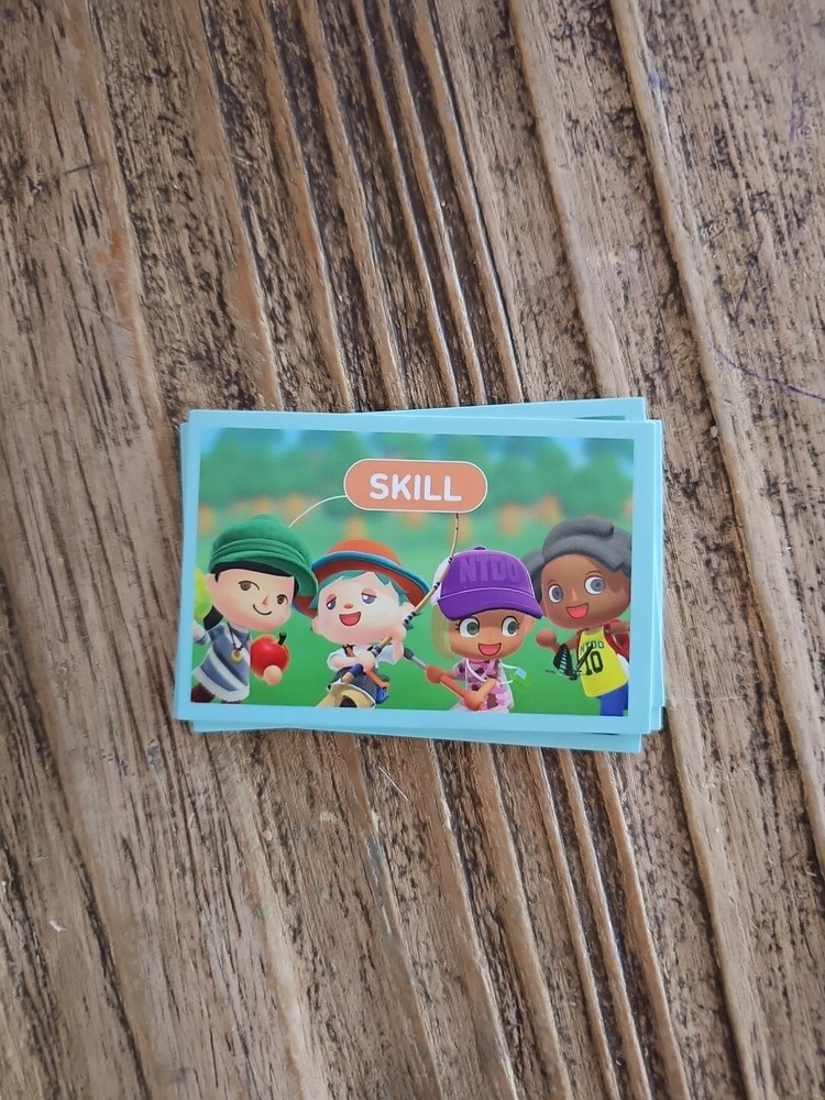 MONOPOLY Animal Crossing REPLACEMENT 4 x Skill CARDS