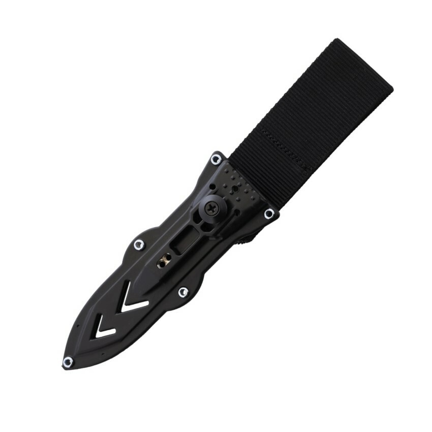 WildSteer Centurion-K Fixed 4.72" N690 Stainless Blade Black Paracord Handle