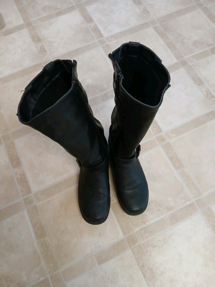 Black Biker Boots