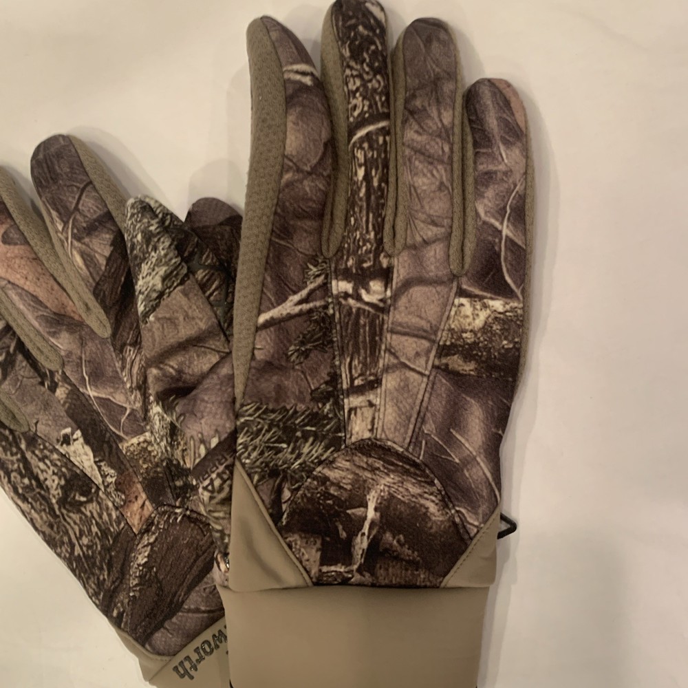 Huntsworth Camo gloves Mens size Large real tree