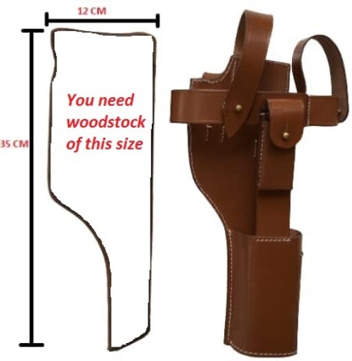 German C96 Broomhandle Mauser Holster BROWN - Reproduction