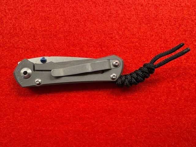 MINT, BOXED CHRIS REEVE SMALL INKOSI TITANIUM FOLDER, COMPLETE (754)