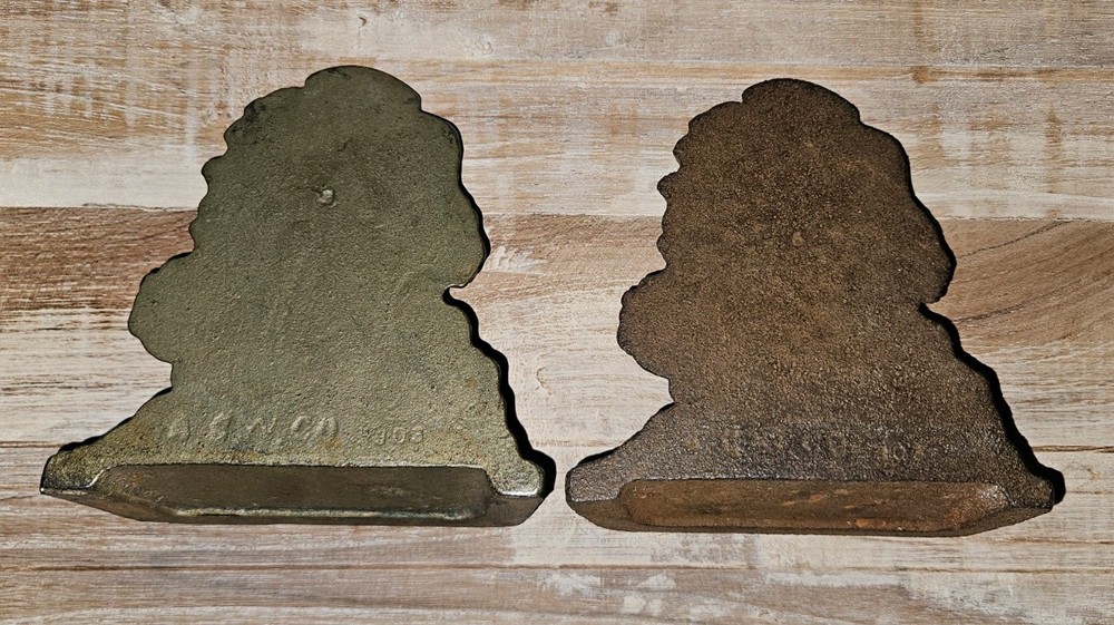 Antique Golf Bookend Set Original Cast Iron
