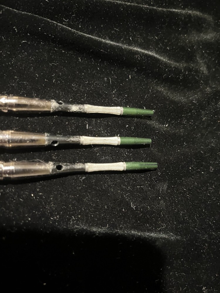 VINTAGE HALEX SILVER DARTS W/ CASE