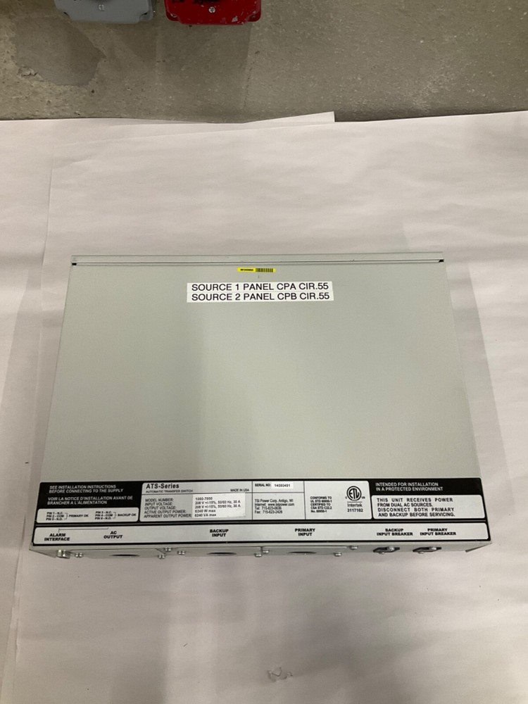 TSI Power ATS 1000-7000 Automatic Transfer Switch