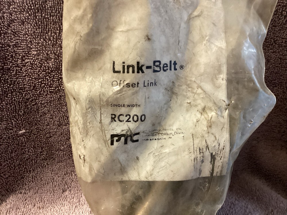 LINK-BELT …RC200…COTTERED….OFFSET LINK….NOS 😀