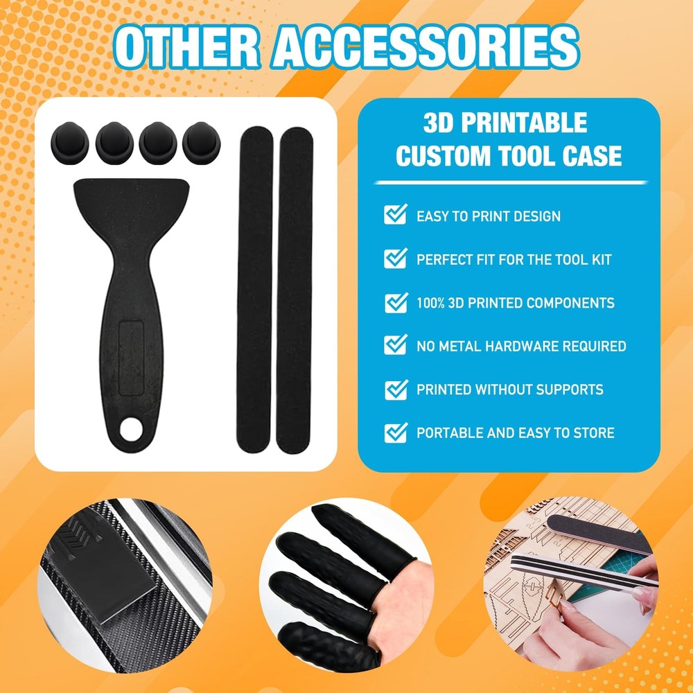 3D Printer Tool Kit Essential 3D Printer Tools Accessories for Removing, Smoo...