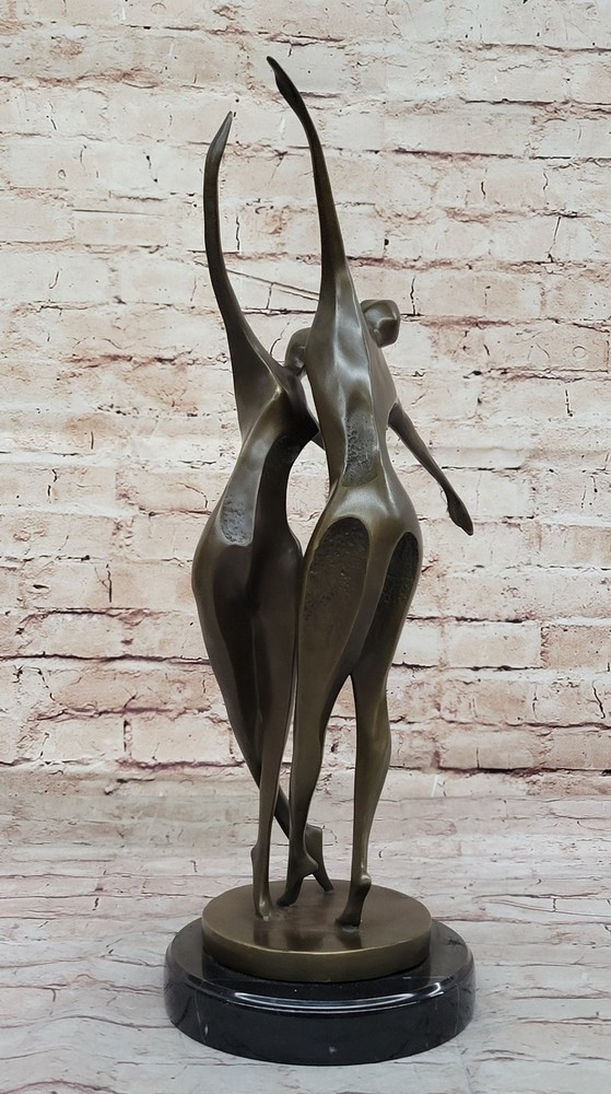 Miguel Lopez Original - Artwork Modern Abstract Bronze Dancer Statue