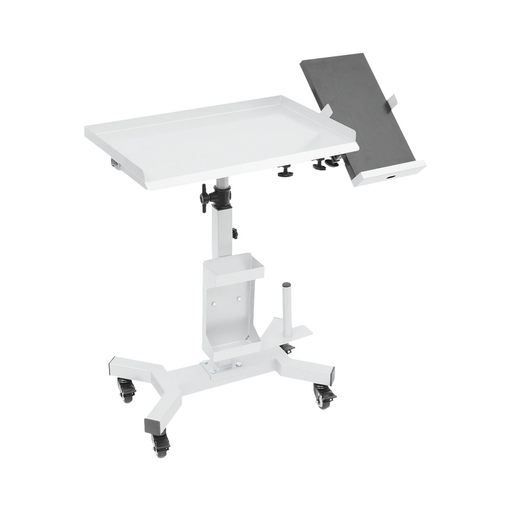 Versatile Rolling Tool Tray Cart Adjustable Tray Cart w/ Rotatable Table Station