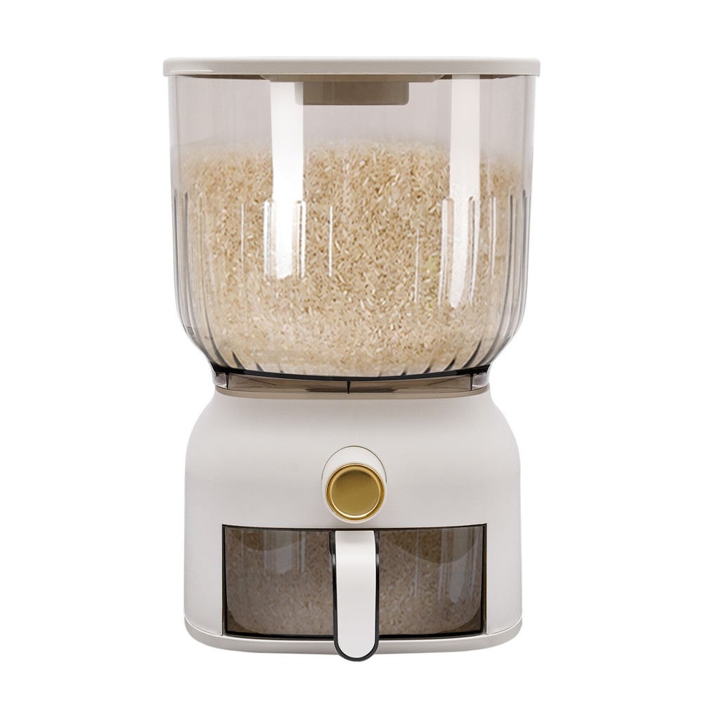 22lbs Rice Dispenser Grain Storage Container Kitchen Organizer With Rice Cup
