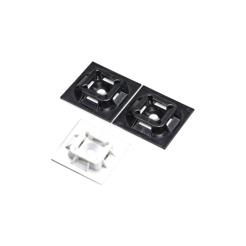 PANDUIT ABMM-A-C Cable Tie Base,ABS,White,PK100 377A56