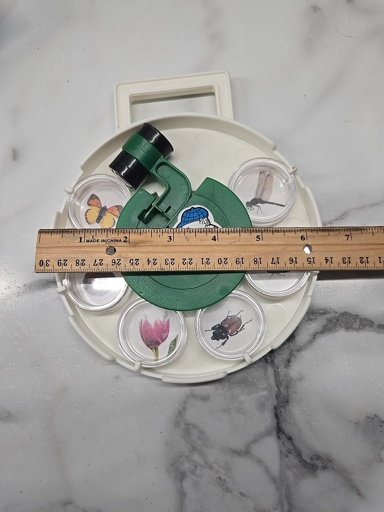 vintage science in action bug viewer with microscope for kids