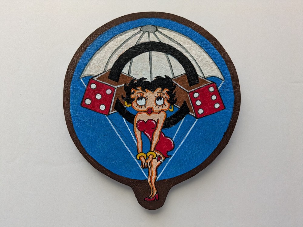WW 2  506th  P.I.R.  Novelty. leather jacket  patch