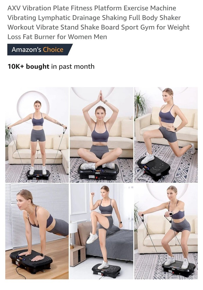 AXV Vibration Plate Exercise Machine Whole Body Workout