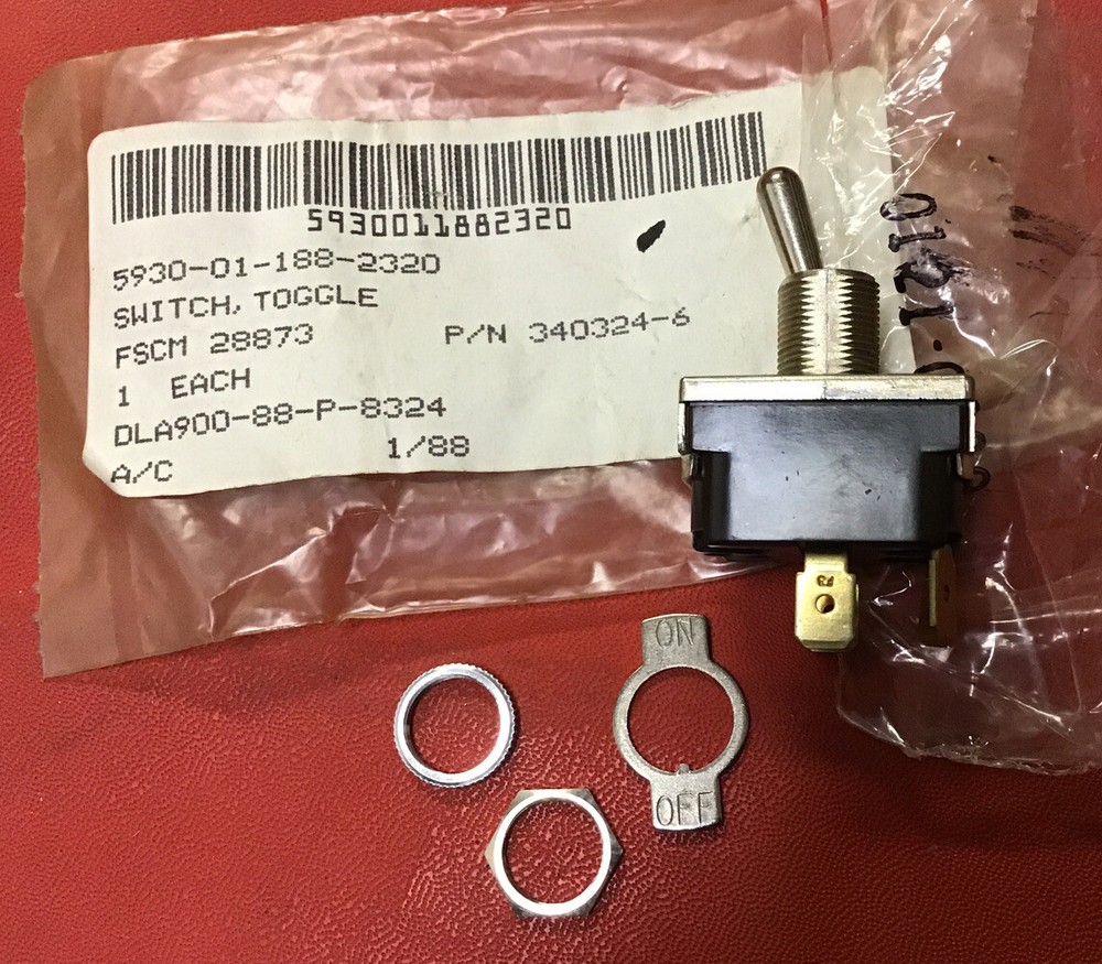 HOBART TOGGLE SWITCH P/N: 340324-6