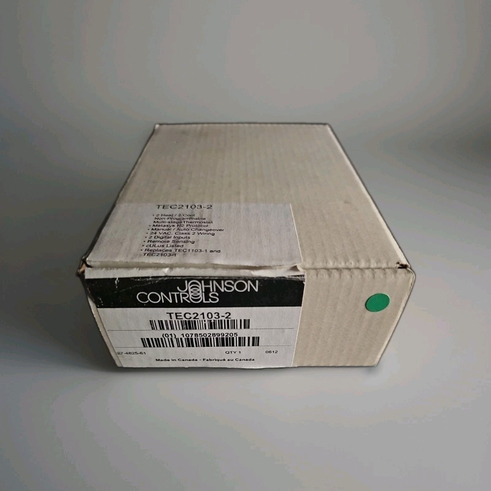 JOHNSON CONTROLS TEC2103-2 Thermostat New In Box