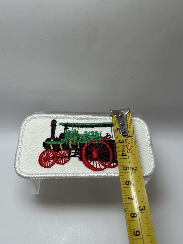 Vintage Steam Engine Tractor Hat Patch - Farming (B)