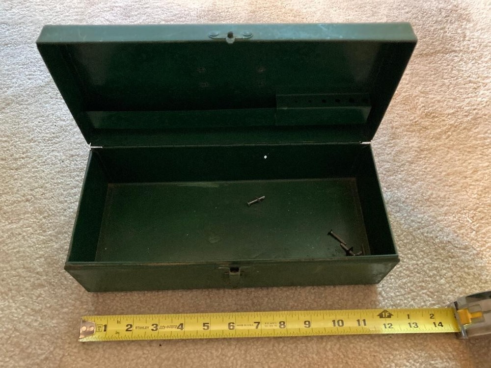 Vintage   Metal Utility Storage Box
