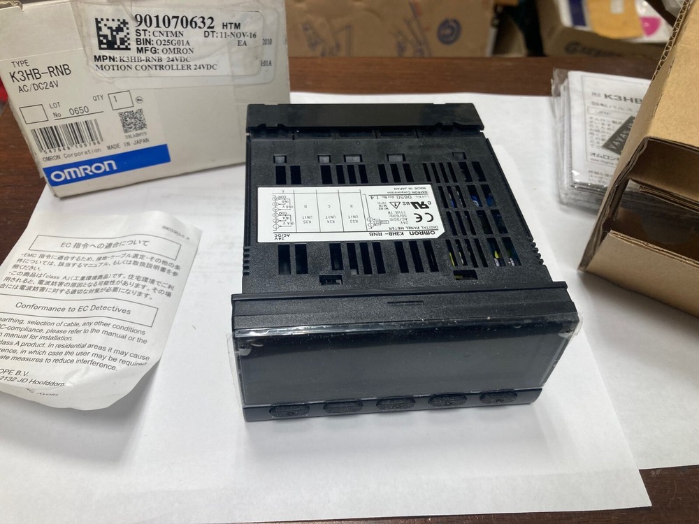 Omron K3HB-RNB AC/DC24V, Digital Rotary Pulse Meter / Indicator, Flush Mount