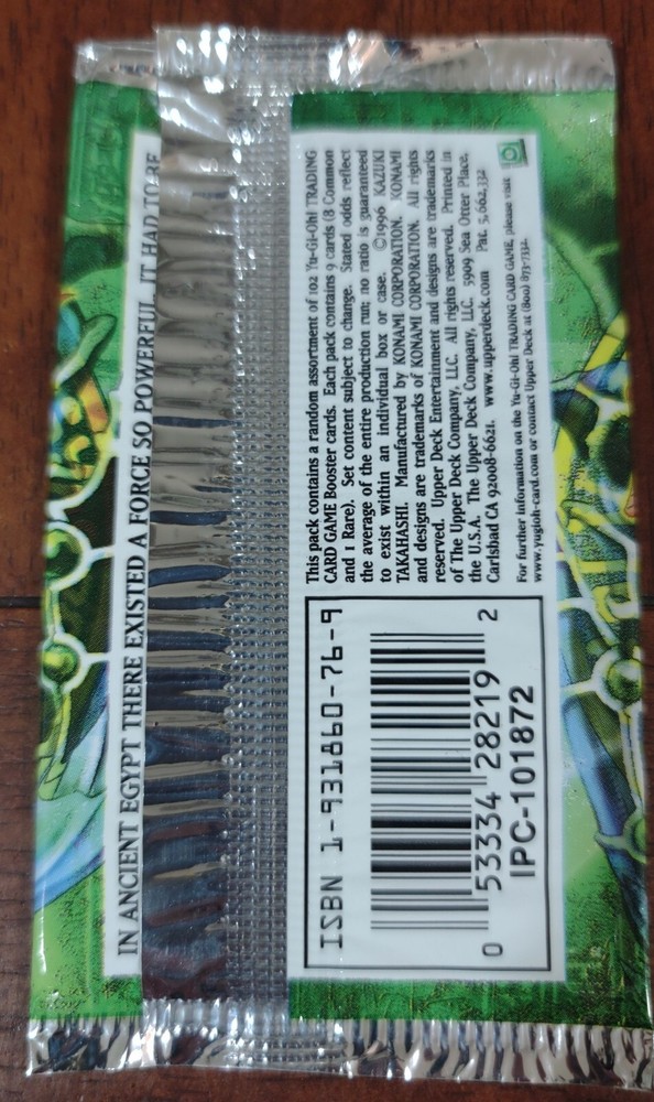 Yugioh MRL Magic Ruler 1st Edition EMPTY Booster Pack Vintage