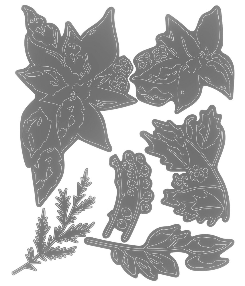 Sizzix Thinlits Festive Bouquet 6pc set #665565 Retail $21.99 by Tim Holtz