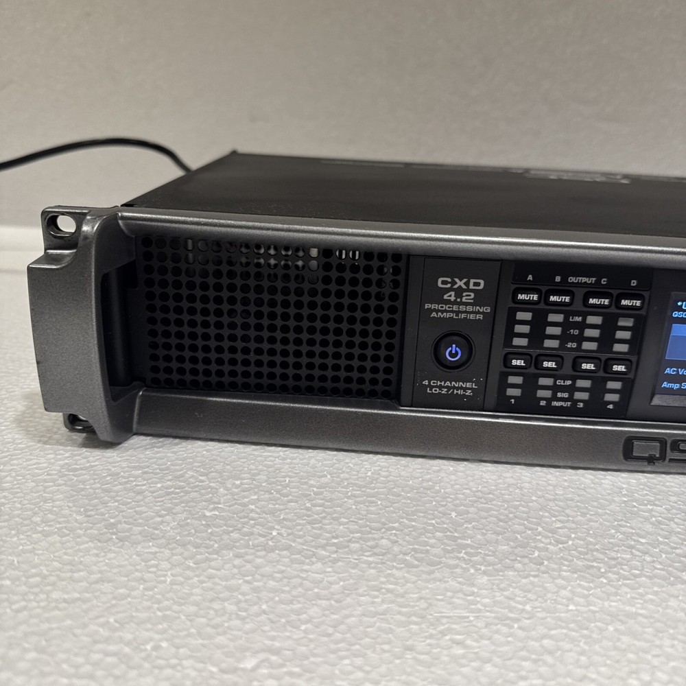 QSC CXD4.2 , 4 Channel Network Processing Amplifier