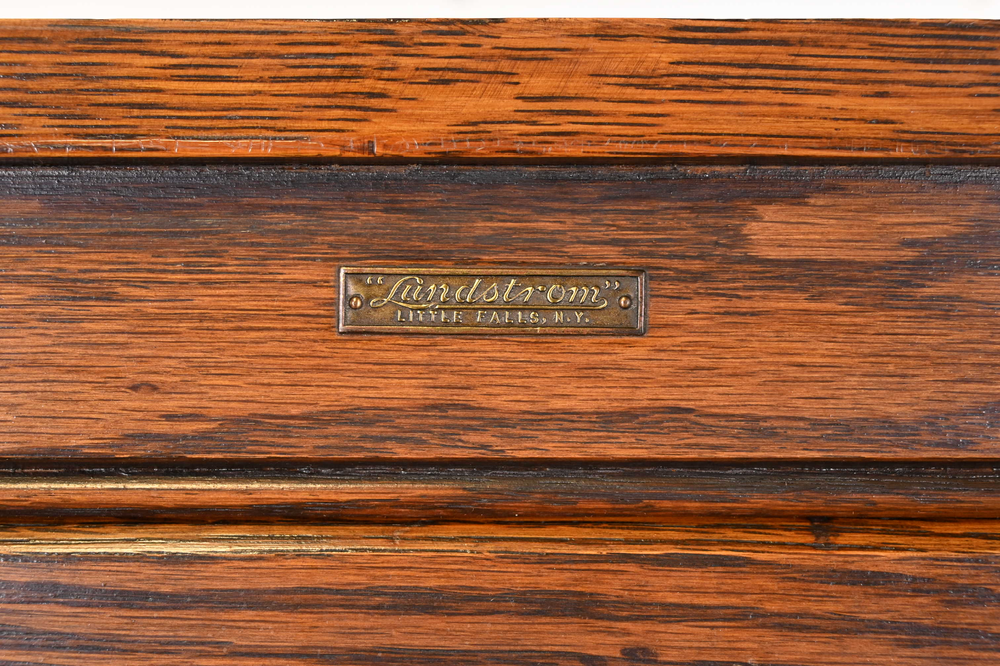 Antique Arts & Crafts Oak Five-Stack Barrister Bookcase by Lundstrom, Circa 1920