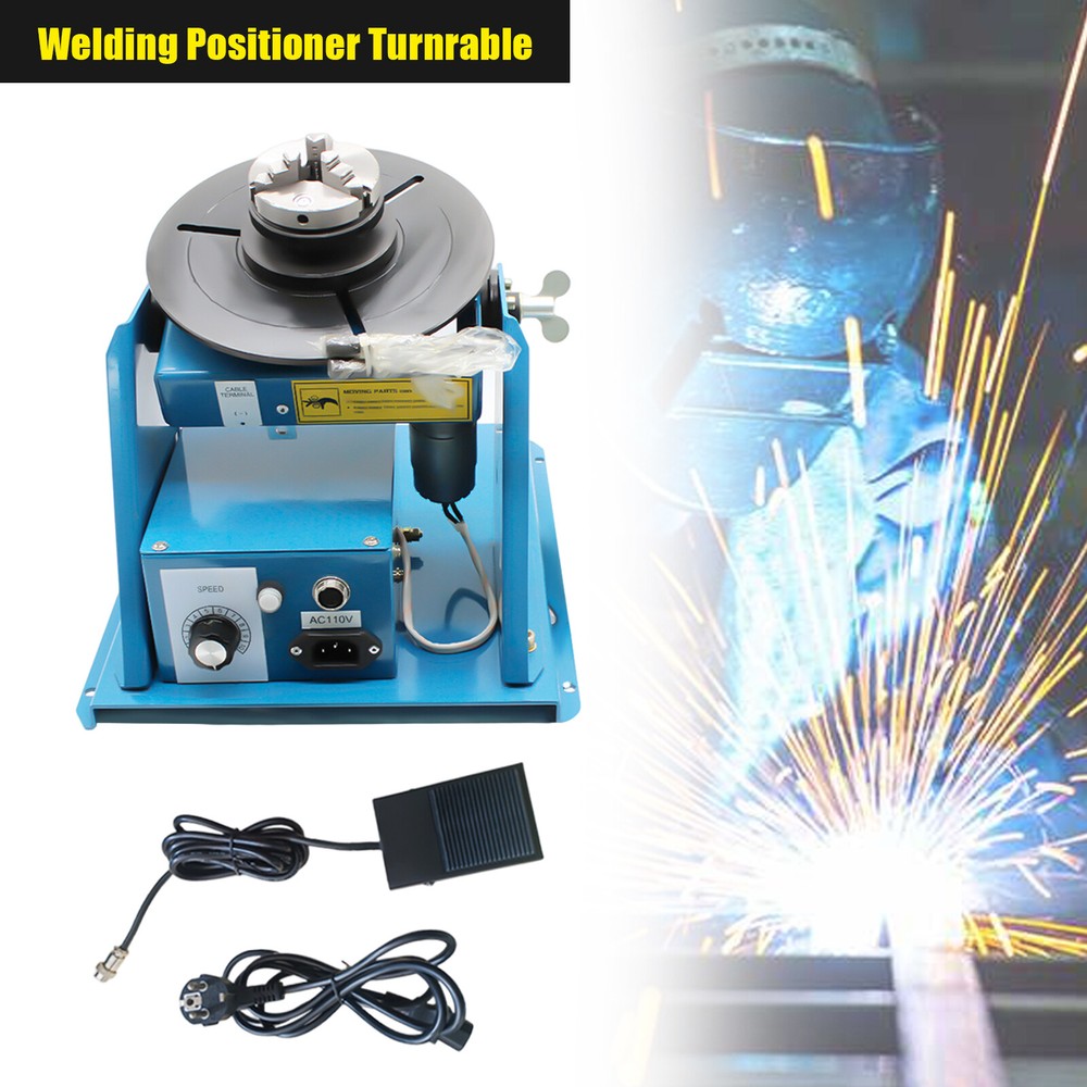 Rotary Welding Positioner Table with Adjustable Speed and Tilting Angle