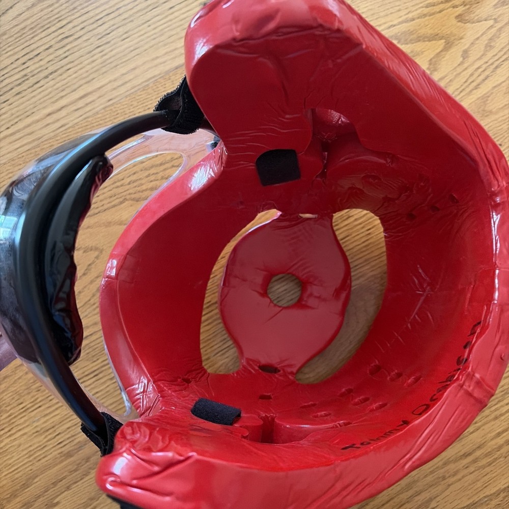 ATA Macho Sparring Helmet with Face Shield – Kids Training Headgear – Size Large