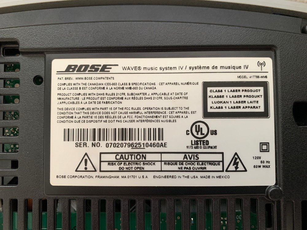 Bose Wave Music System IV | Complete In Box | Platinum Silver