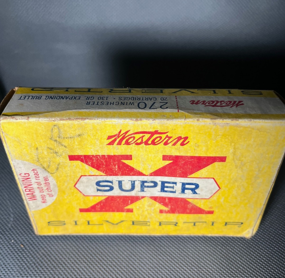 Western Super X Silvertip .270 EMPTY Ammo Box