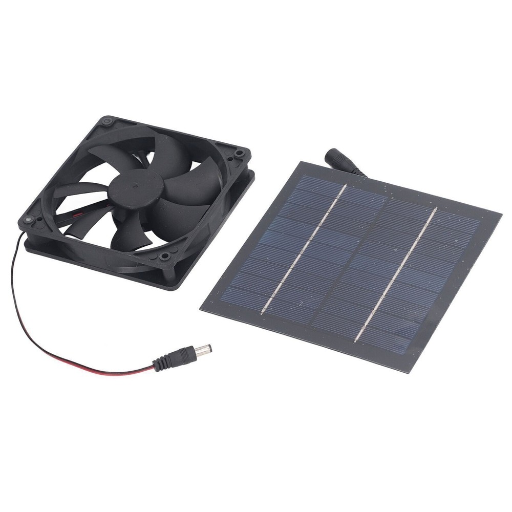 Solar Panel Fan Kit 20W IP65 Waterproof for Outside Small Chicken Coops