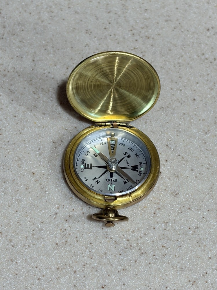 brass compass vintage