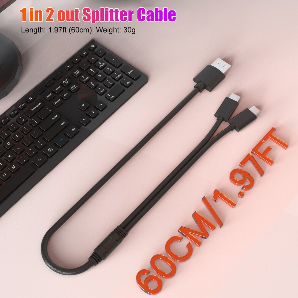 2in1 Charging Cable +Gaming Headset Holder for PS VR2 PS5 Controller Accessories