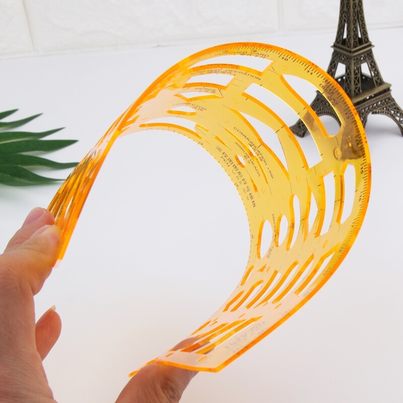 Resin Flow Chart Symbol Drafting Template Ruler Stencil Measuring Tool Student