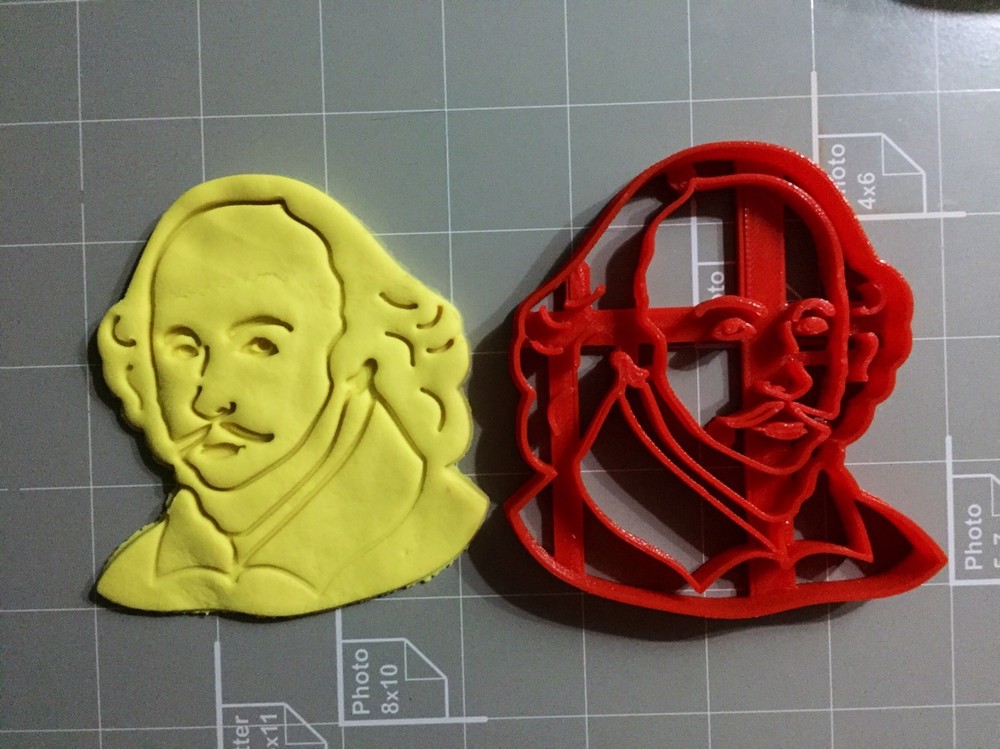 William Shakespeare Cookie Cutter