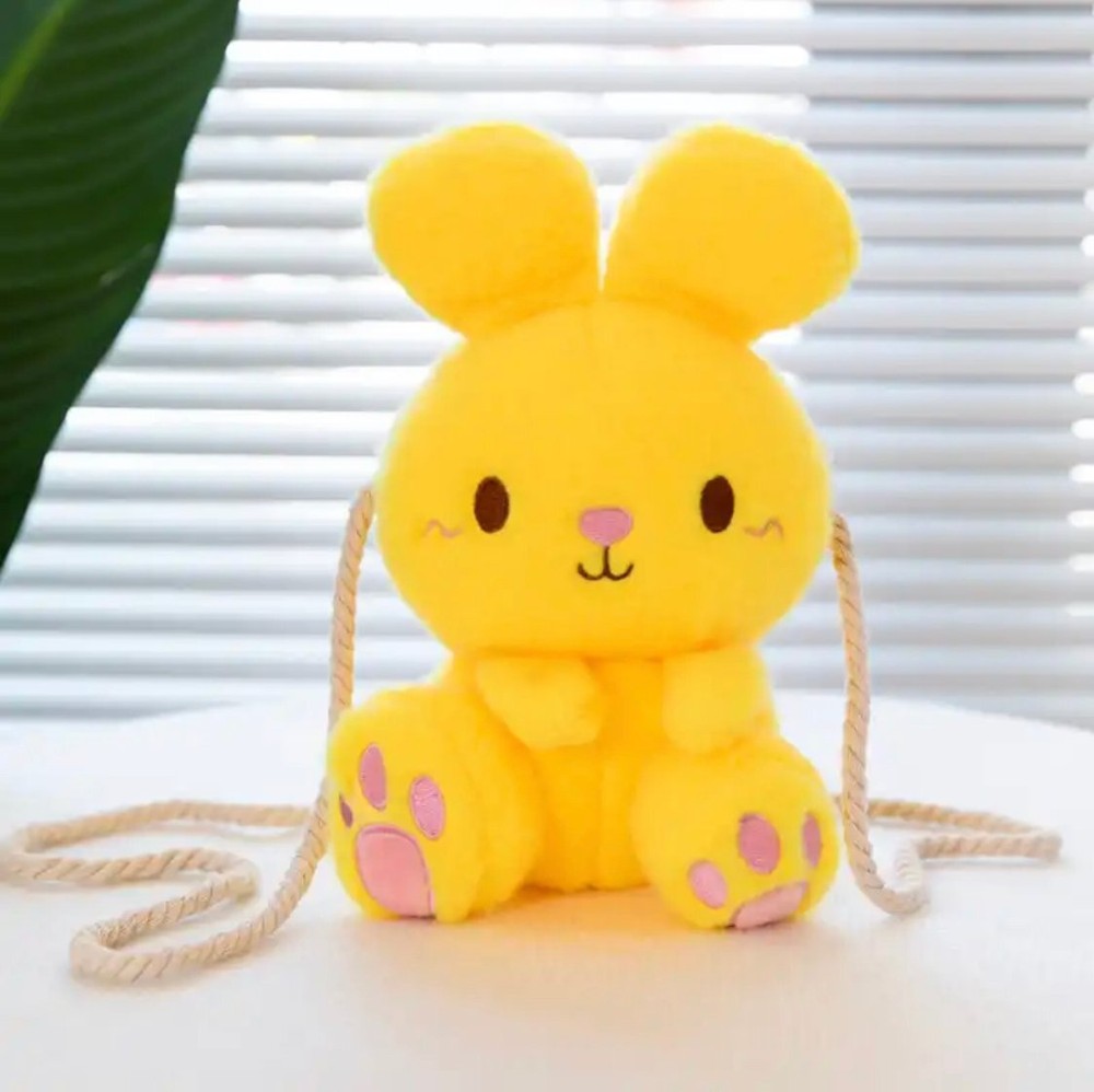 Adorably Fluffy Plush Rabbit Bag