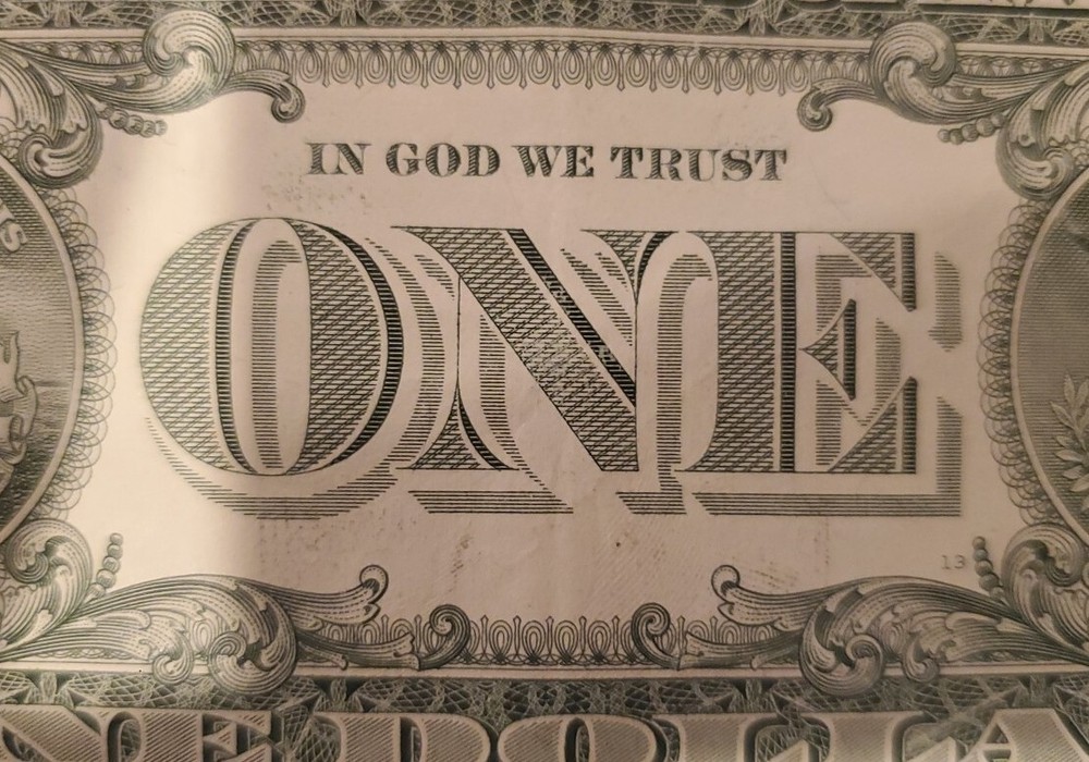 🚫 $1 Dollar Serial Number Misalignment Error Note The 0 On The Right Ser. #‼️