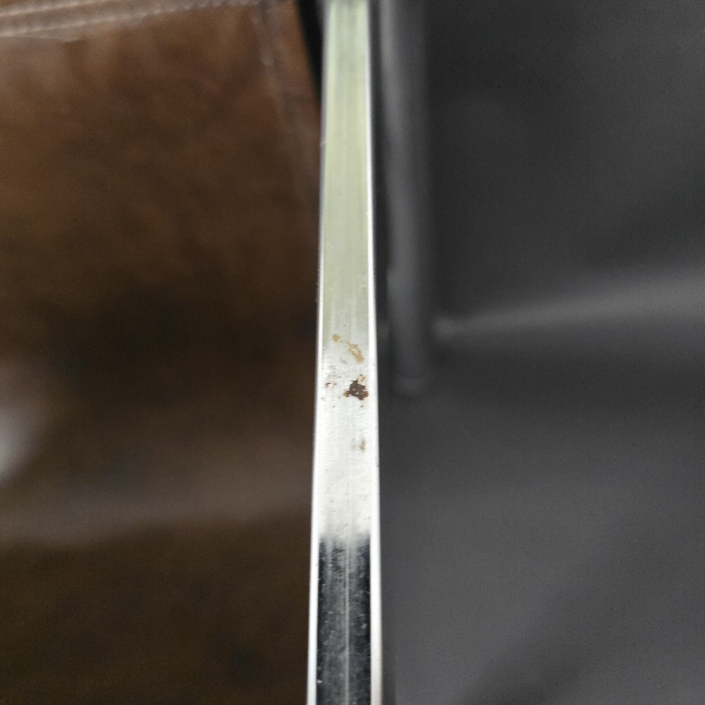 Milo Baughman Style Magazine Rack Chrome