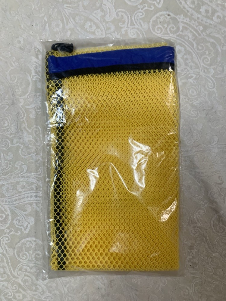 NWT StahlSac mesh Net Bag Large Yellow