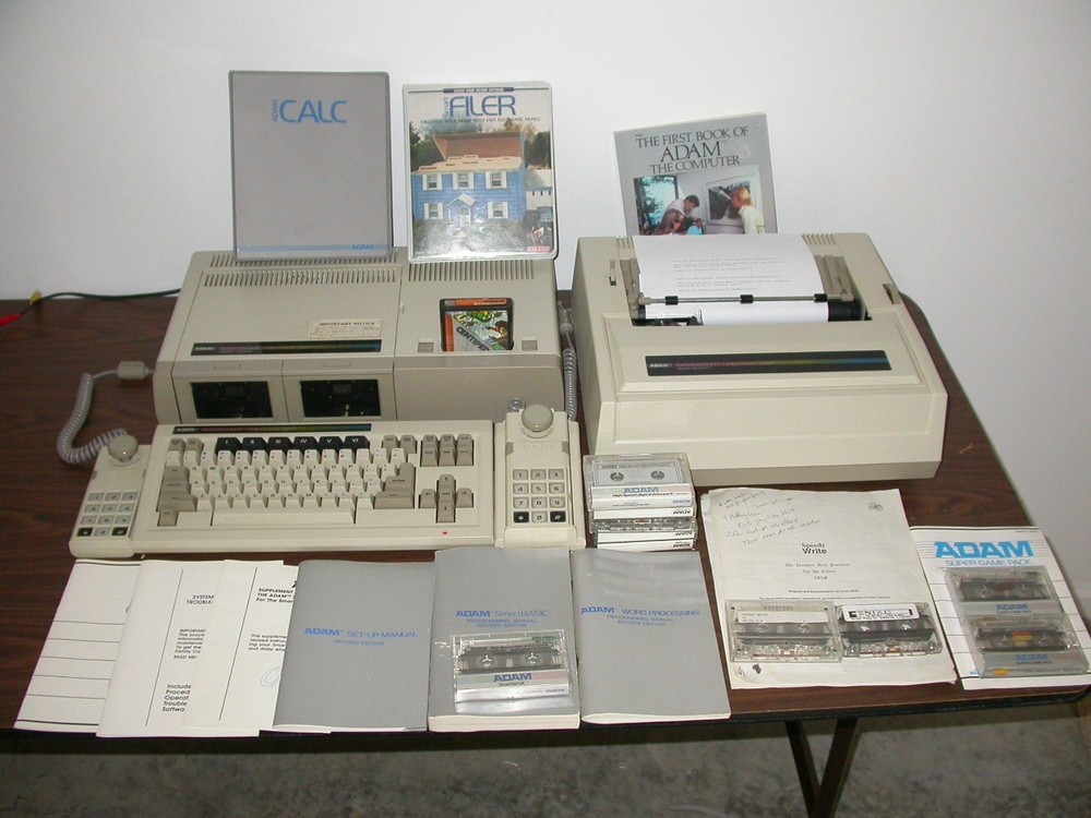 Working  Coleco ADAM Family Computer two drive System with programs and games